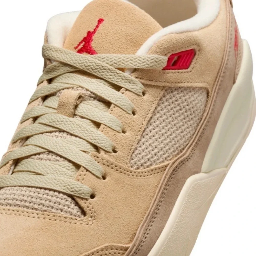 Nike Jordan Flight Court Mushroom Fire Red Desert Camo Men's Size 11 HF3255-201